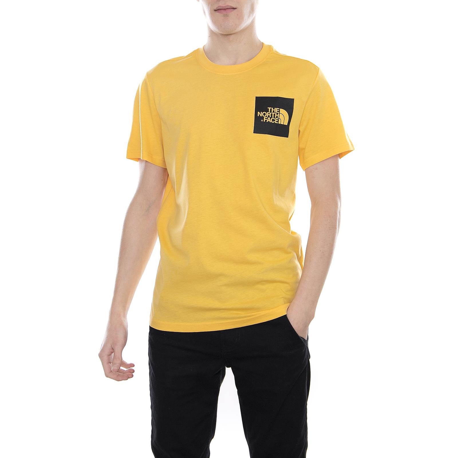 Mn Fine Tee - Tnf Yellow - Maglietta Girocollo Uomo Gialla T0CEQ570M  THE NORTH FACE 