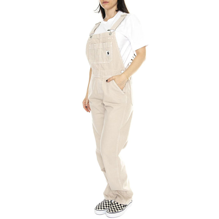 W' Garrison Bib Tonic /stone dyed - Salopette Donna Beige I033138.1YC4J  CARHARTT WIP 