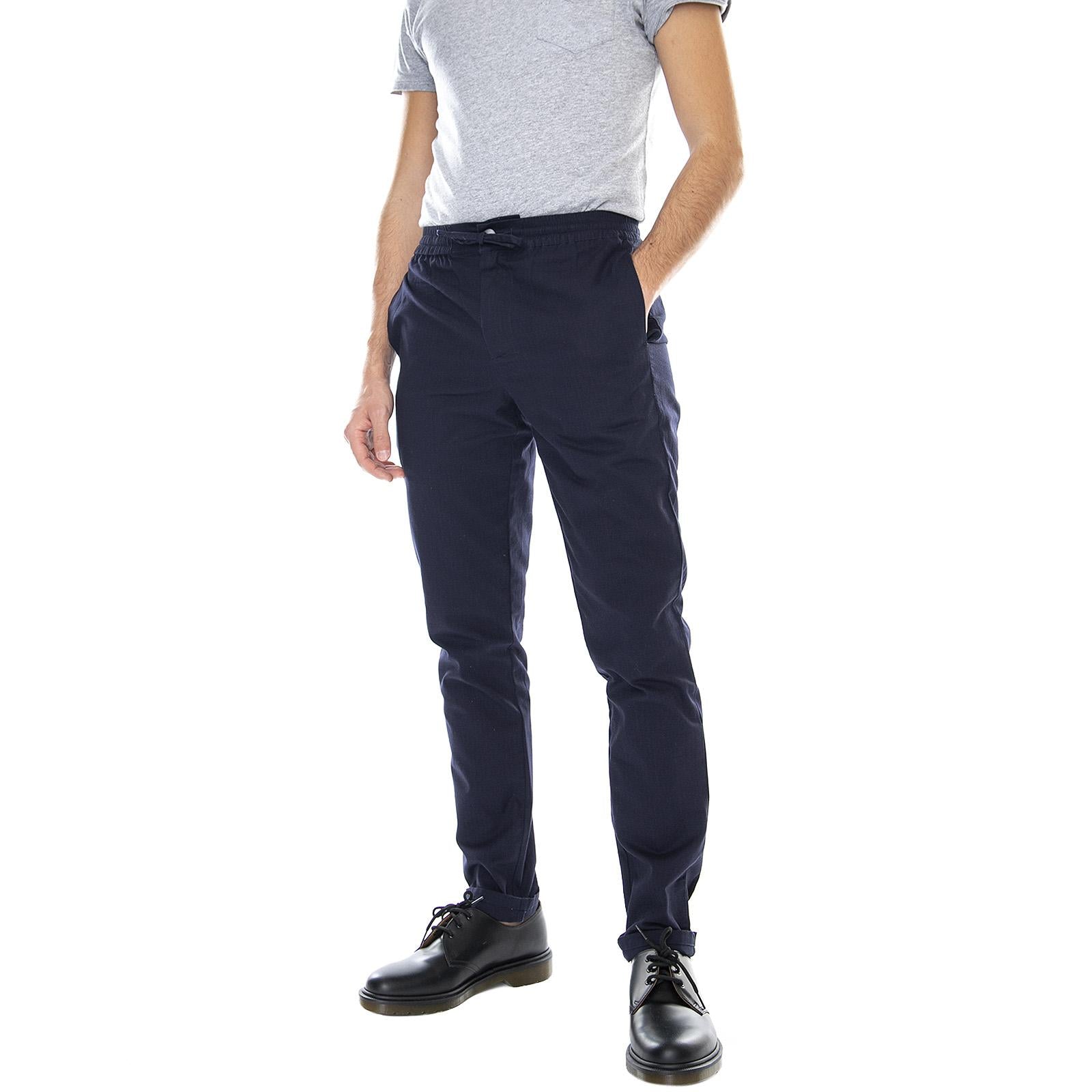 Mens Aske Chino Pants - Indigo Blue - Pantaloni Chino Uomo Blu 160971017-688  MINIMUM 