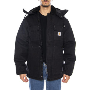 Ambel Coat Black / Black - Giacca con Cappuccio Uomo Nera I035616.00E06  CARHARTT WIP 