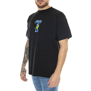 Bad Cat S/S Tee Black - Maglietta Girocollo Uomo Nera TS02135-BLACK  HUF 