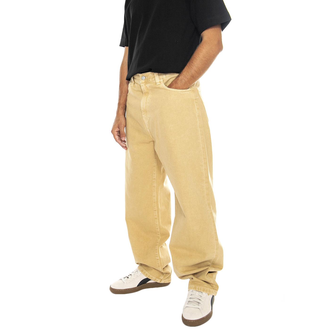 Landon Pant Bourbon stone dyed - Pantaloni Uomo Beige I033749.1YH4J  CARHARTT WIP 