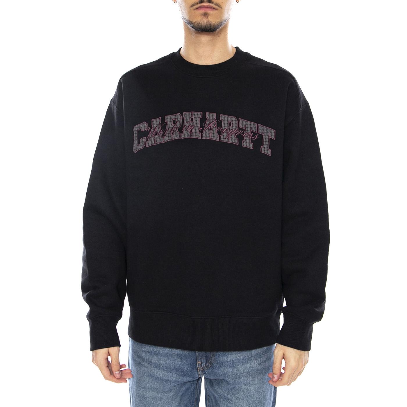 Big School Sweat Black -- Felpa Girocollo Uomo Nera I035648.89XX . CARHARTT WIP 