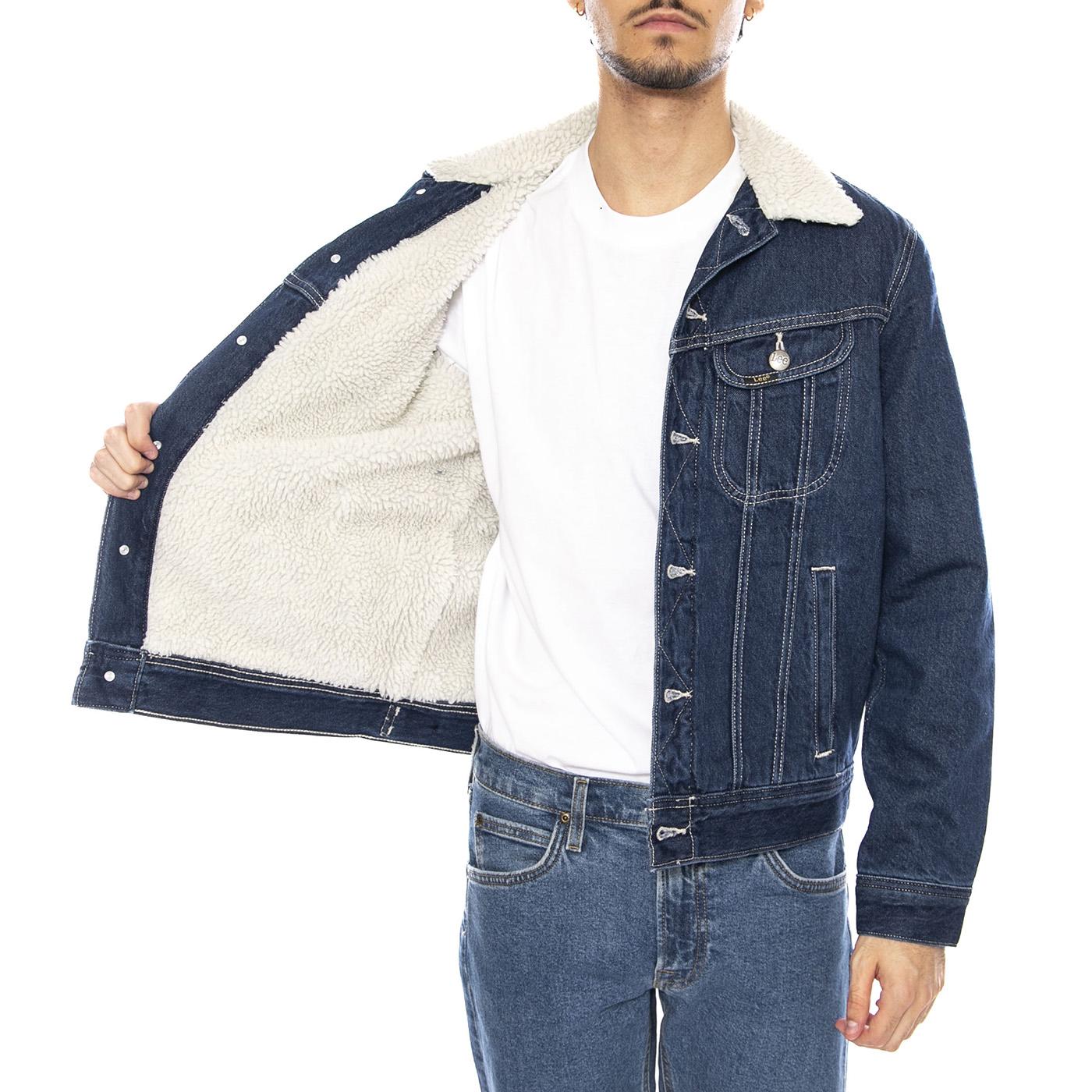 Sherpa Jacket Save It - Giacca Uomo Denim Jeans Blu 112370428  LEE 