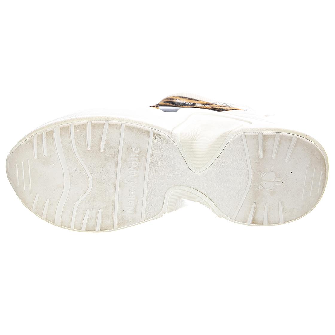 Track Tiger - Scarpe Stringate Profilo Basso Donna Bianche / Multicolore NWSTRACK-TIGER  NAKED WOLFE 