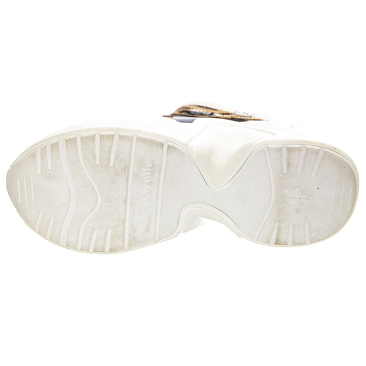 Track Tiger - Scarpe Stringate Profilo Basso Donna Bianche / Multicolore NWSTRACK-TIGER  NAKED WOLFE 