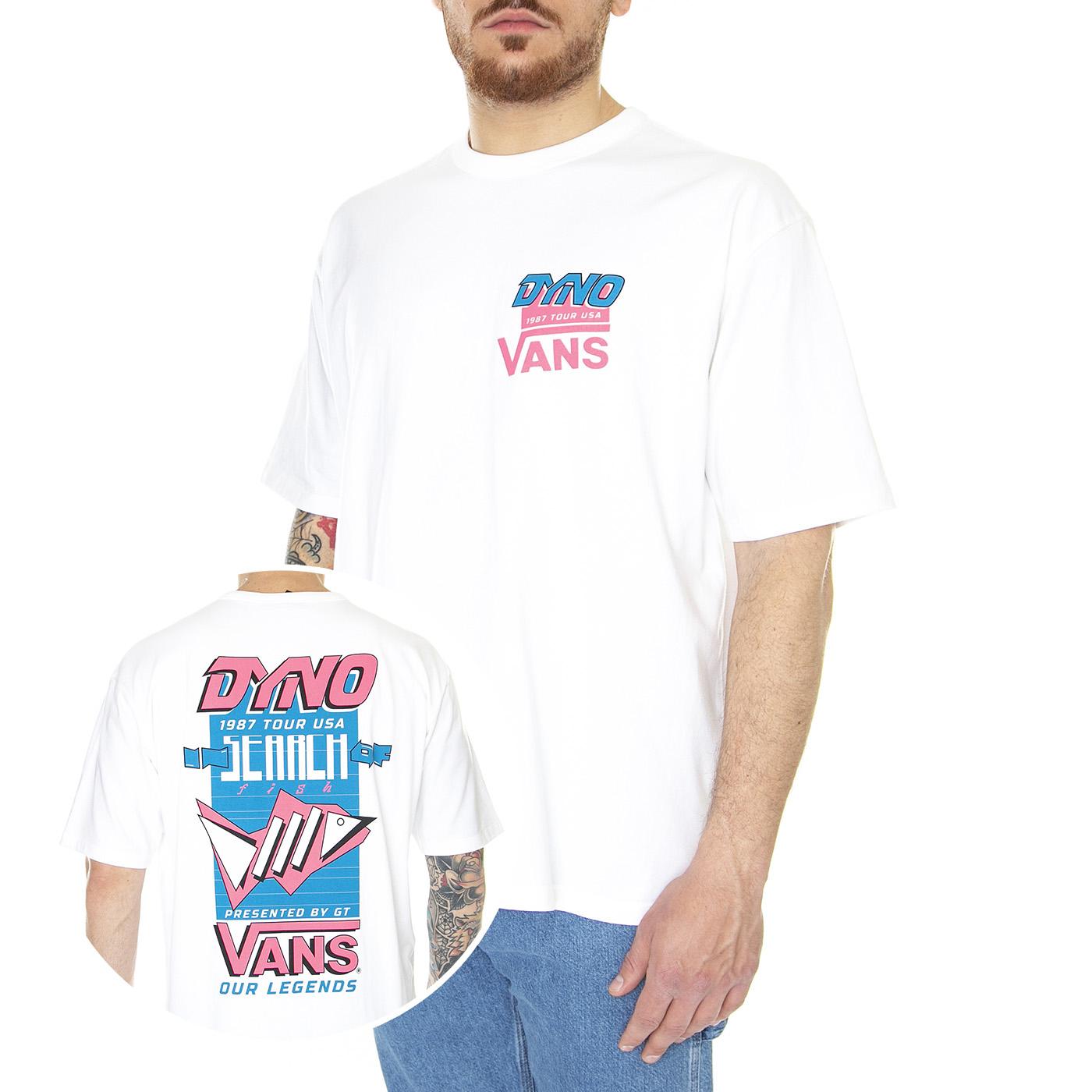 Our Legends Poster SS Tee Dyno White - Maglietta Girocollo Uomo Bianca VN0008D9WHT1  VANS 