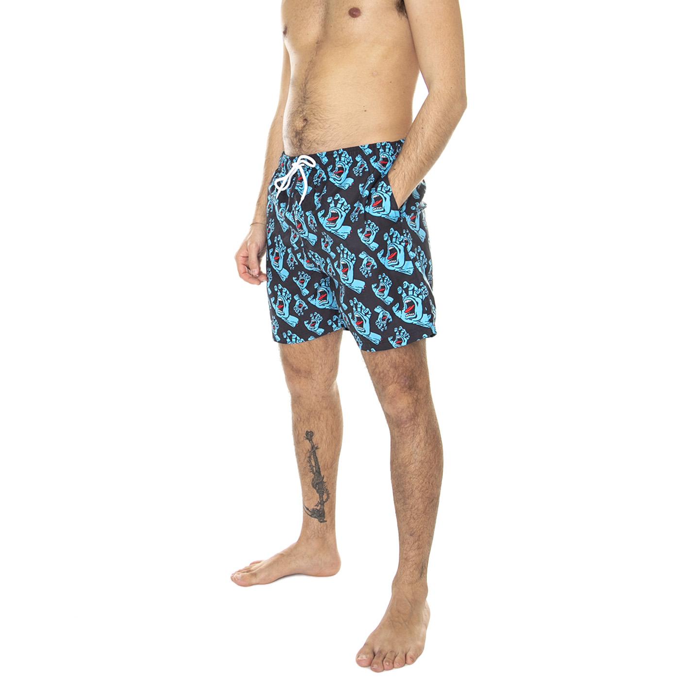 Hands All Over Swimshort Black / Multicolore - Costume da Bagno Uomo Nero / Multicolore 286065_1  SANTA CRUZ 