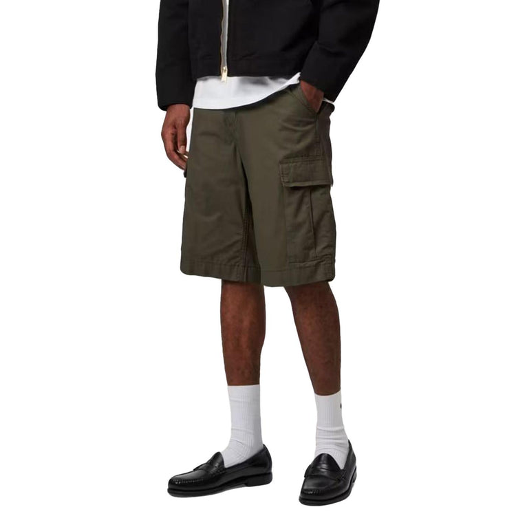 REGULAR CARGO SHORT CYPRESS / RINSED - Bermuda Uomo Verde Scuro I028246-6302 . CARHARTT WIP 