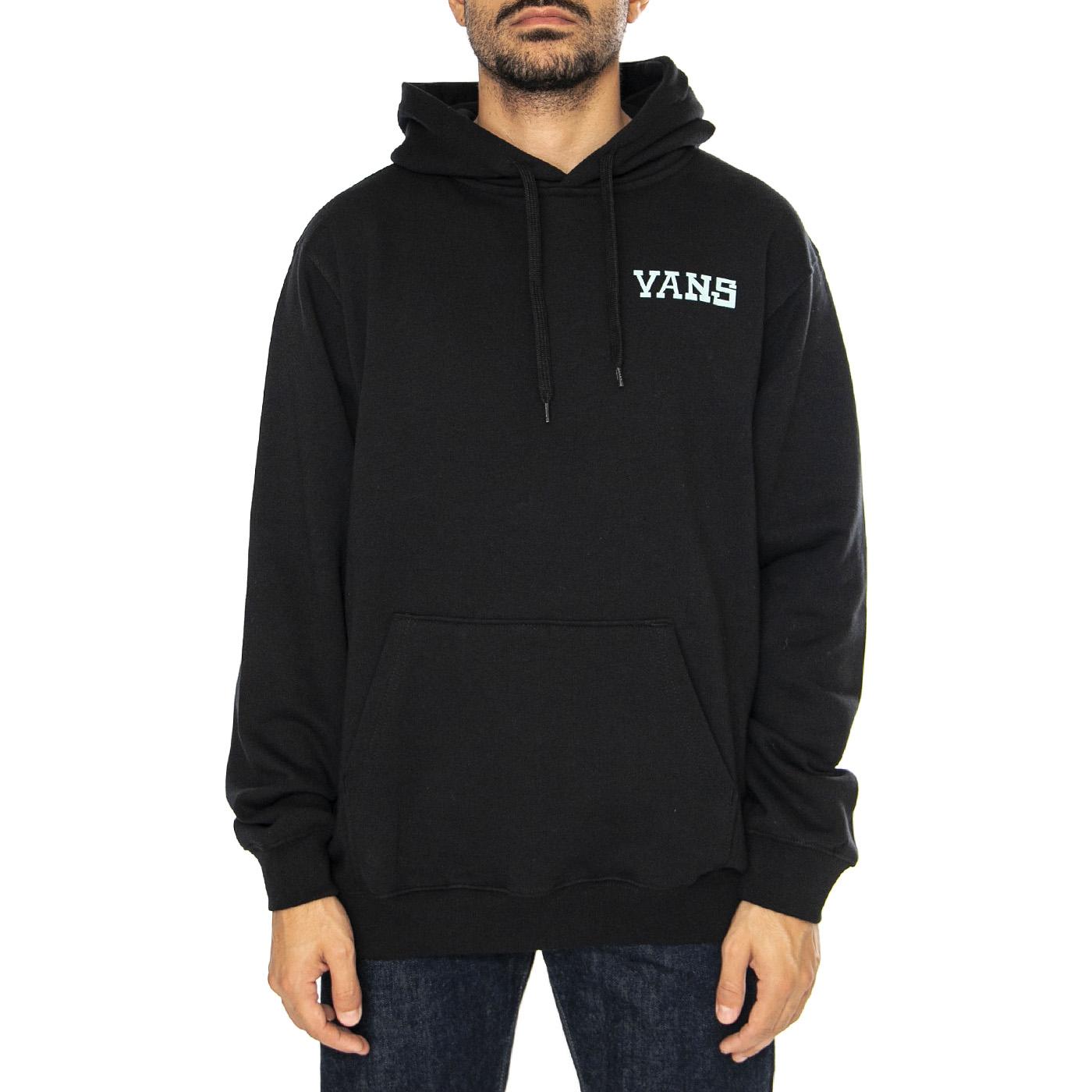 Mini Sk8 Loose Po Black - Felpa con Cappuccio Uomo Nera VN000KU7BLK1  VANS 