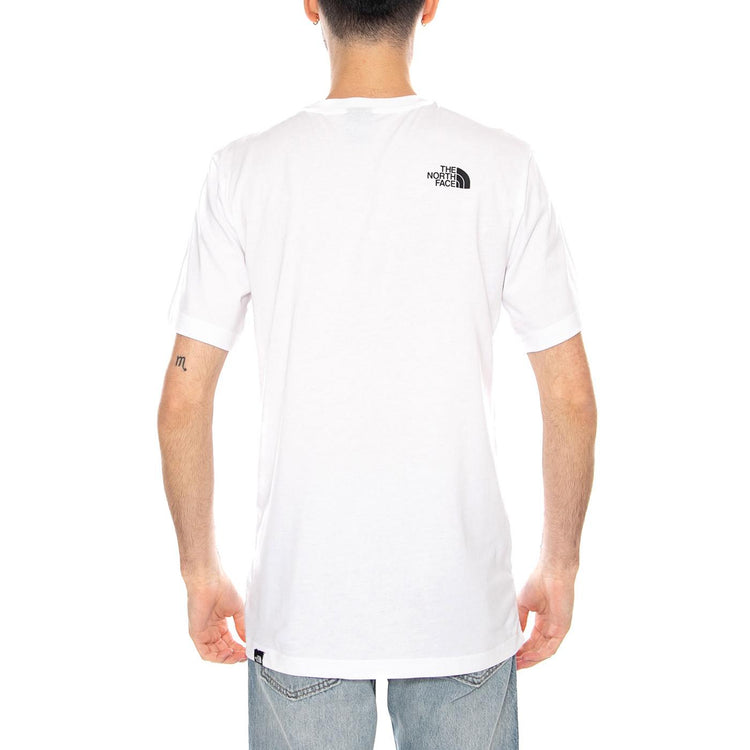 M SS Fine Tee White - Maglietta Girocollo Uomo Bianca NF0A8A6M FN41 THE NORTH FACE 
