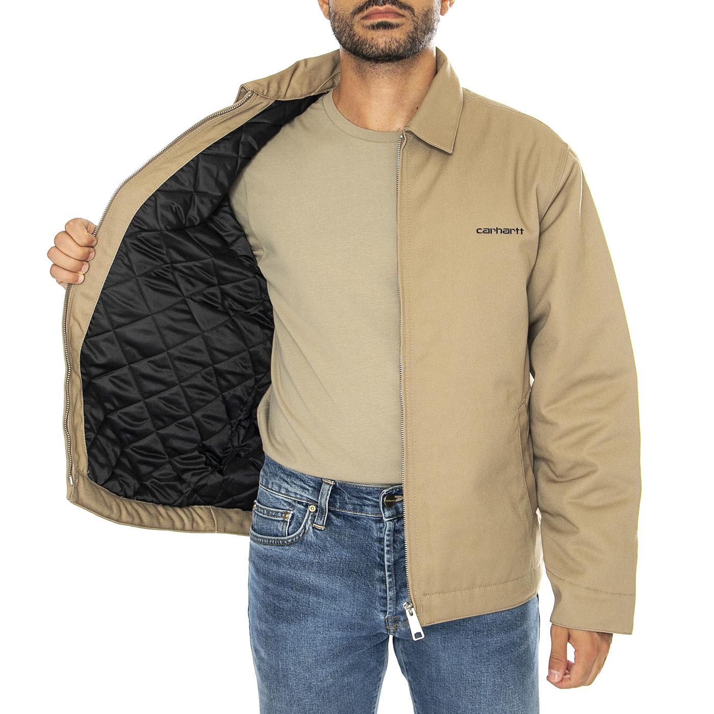 Module Script Jacket Leather / Black rigid - Giacca Uomo Marrone I033763.0DK01  CARHARTT WIP 