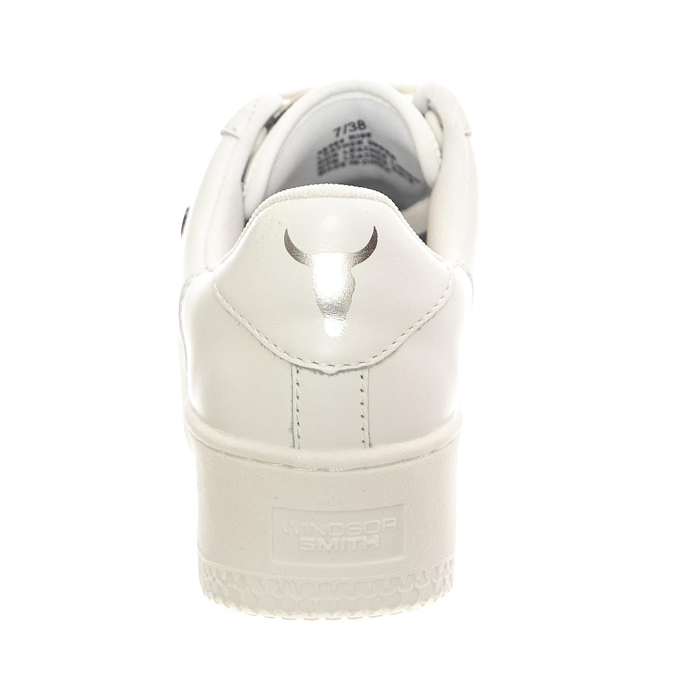 Rise White / Silver Brave 3D White - Scarpe Donna Bianche WSPRISE-WHISIL  WINDSOR SMITH 