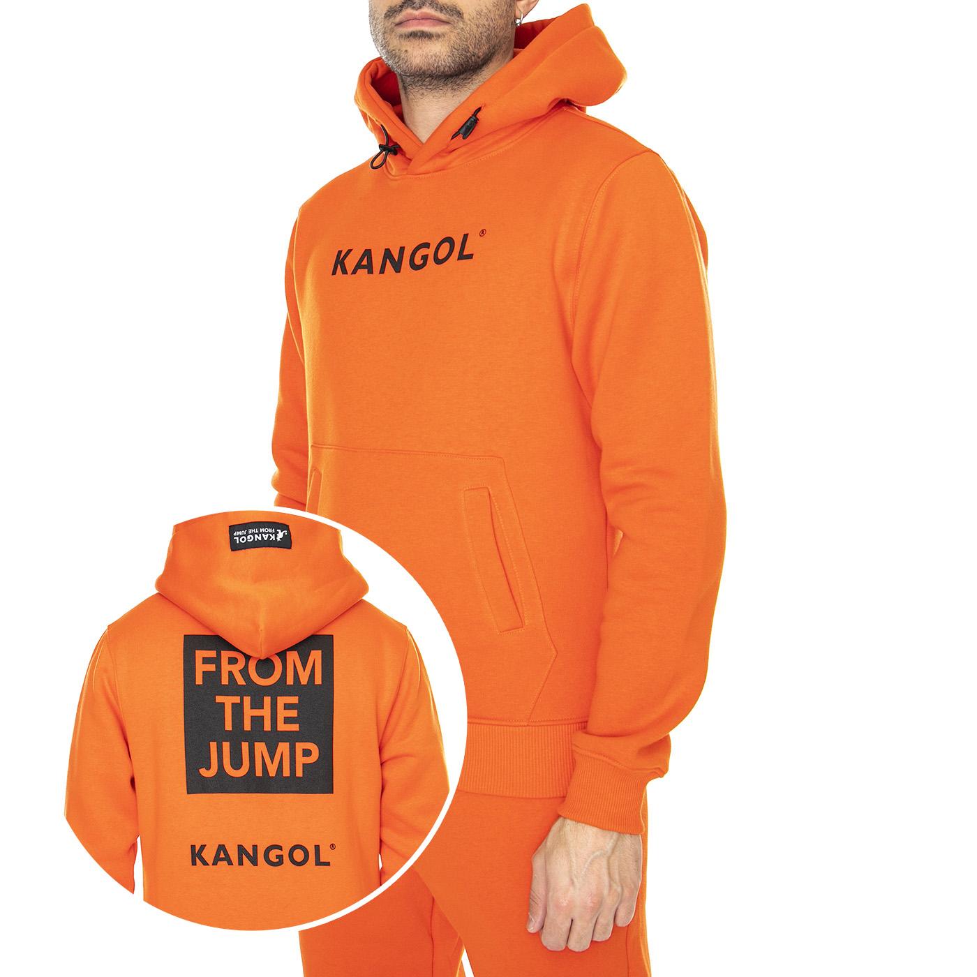 Essential Cherry Glow - Felpa con Cappuccio Uomo Arancione KAF22UHDS102-118  KANGOL 