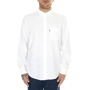 Sunset 1 Pocket Standard Bright White PL Neutral - Camicia Uomo Bianca 85746-0140  LEVIS 