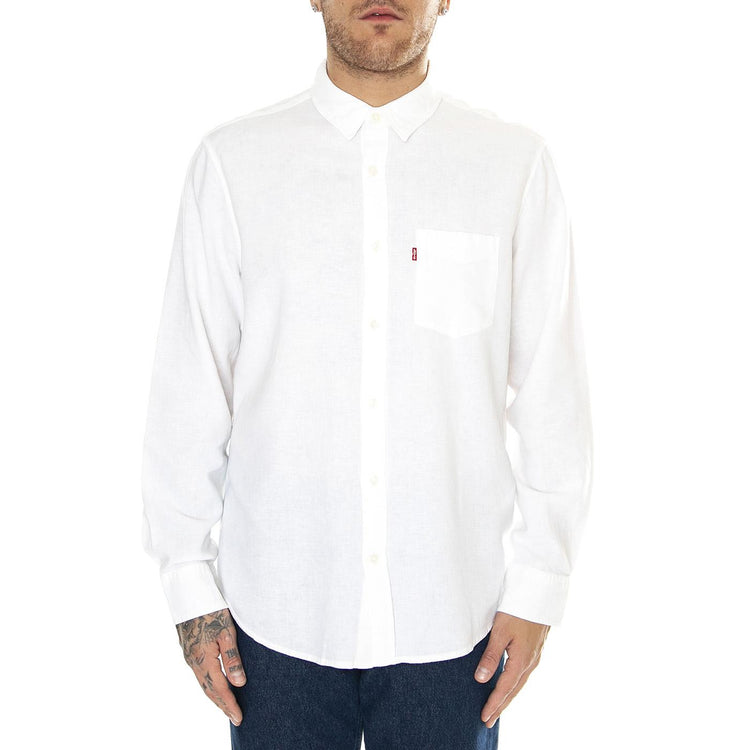 Sunset 1 Pocket Standard Bright White PL Neutral - Camicia Uomo Bianca 85746-0140  LEVIS 