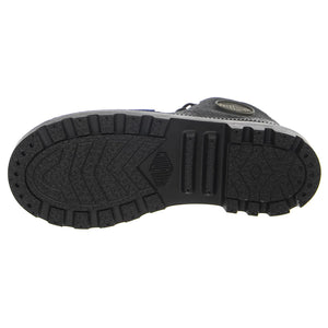 Pampa Supply  Lth Black / Black - Scarpe Stringate Profilo Alto Bambino Nere PAK58366-001-M  PALLADIUM 