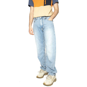 555 Relaxed Straight Call Me Again LTWT - Pantaloni Denim Jeans Uomo Blu 000LO-0009  LEVIS 