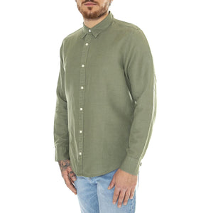 Patch Shirt Olive Grove - Camicia Uomo Verde 112350072  LEE 
