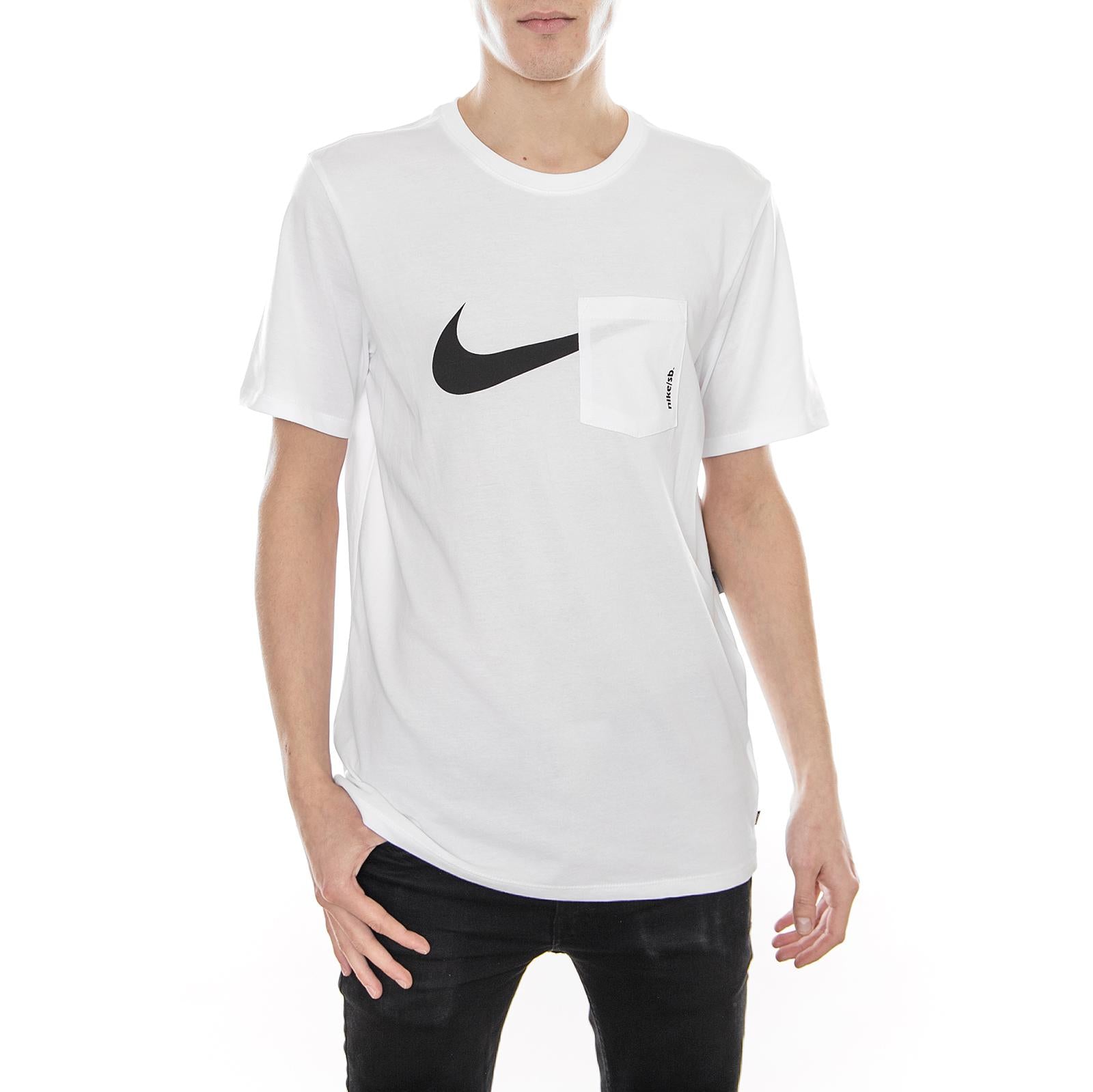 SB Dry T-Shirt WHITE/BLACK 105491_4  NIKE 