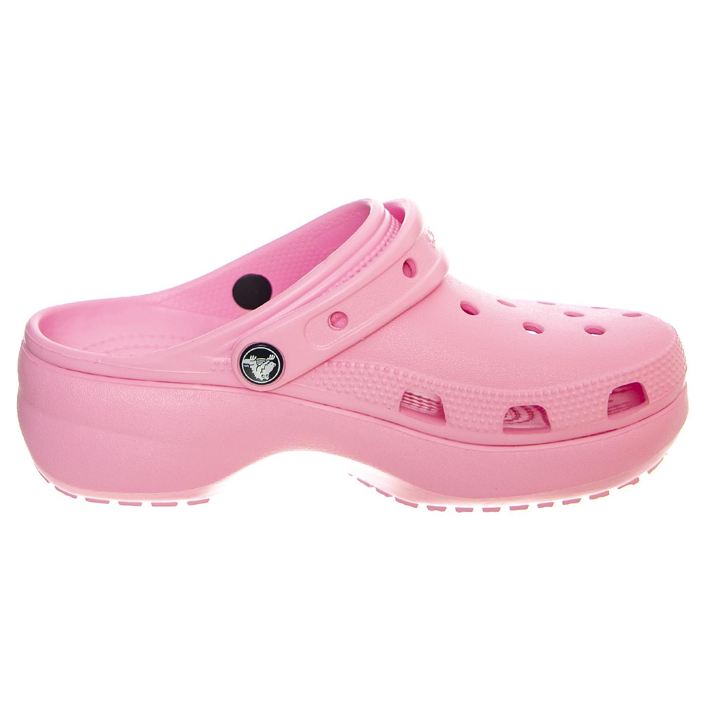 W' Classic Platform Clog W FLGO - Sandali Donna Rosa CR.206750-FLGO  CROCS 