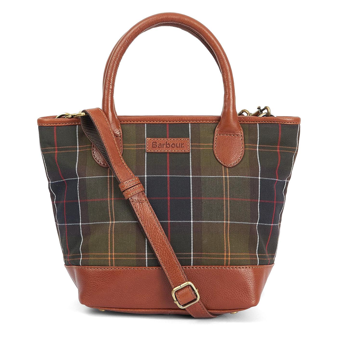 Katrine Tartan Leather Tote Bag - Borsa Tartan Multicolore 292396_1  BARBOUR 