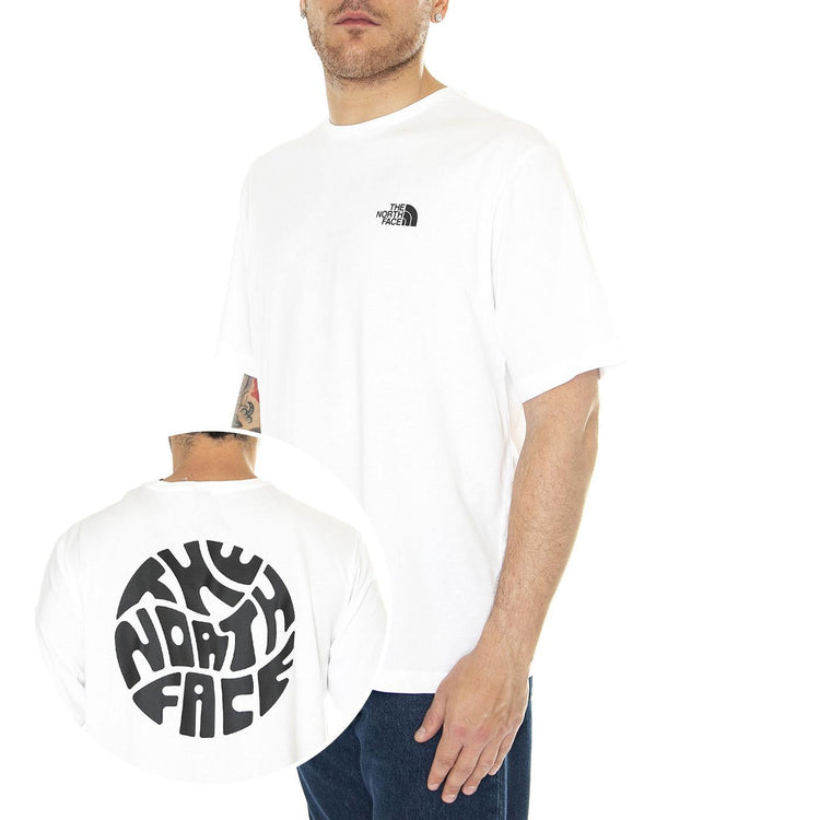 M S/S Festival Tee TNF White - Maglietta Girocollo Uomo Bianca NF0A8799FN41  THE NORTH FACE 