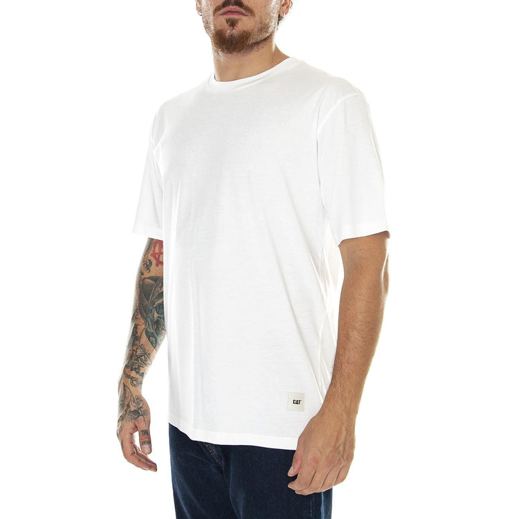 M' Essential T-Shirt Bone - Maglietta Girocollo Uomo Bianca 6010108-11-4300  CAT 