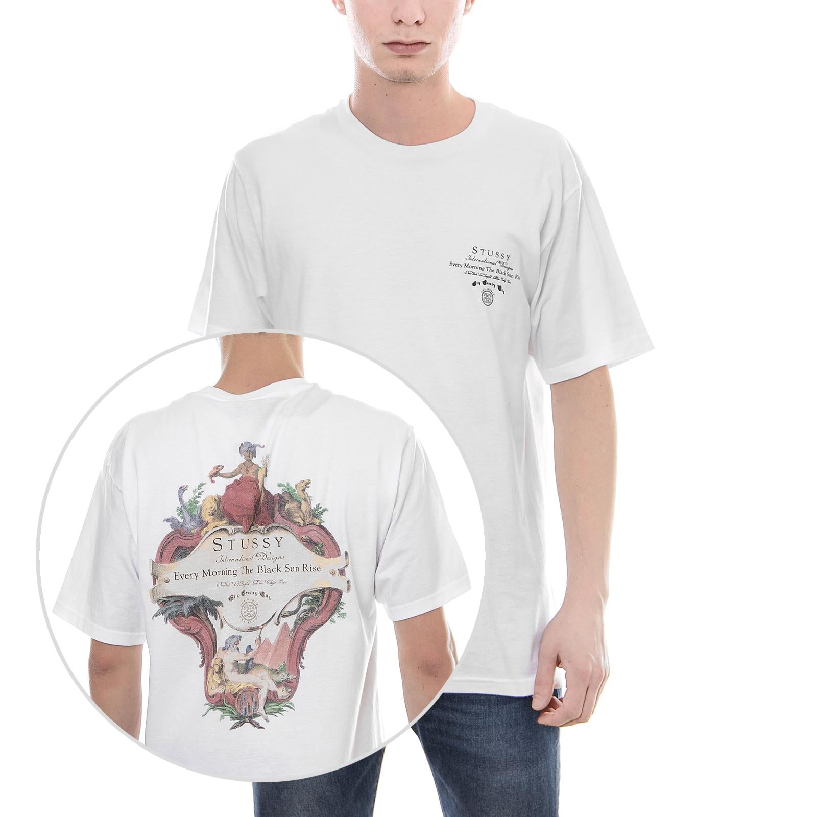CARTOUCHE TEE WHITE 1904222-WHIT . STUSSY 