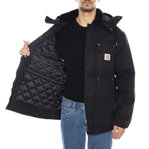 Ambel Coat Black / Black - Giacca con Cappuccio Uomo Nera I035616.00E06 . CARHARTT WIP 