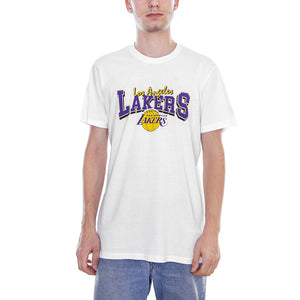 LOS ANGELES LAKERS NBA TEAM APPAREL TEE LOSLAK WHI 11604100  NEW ERA 