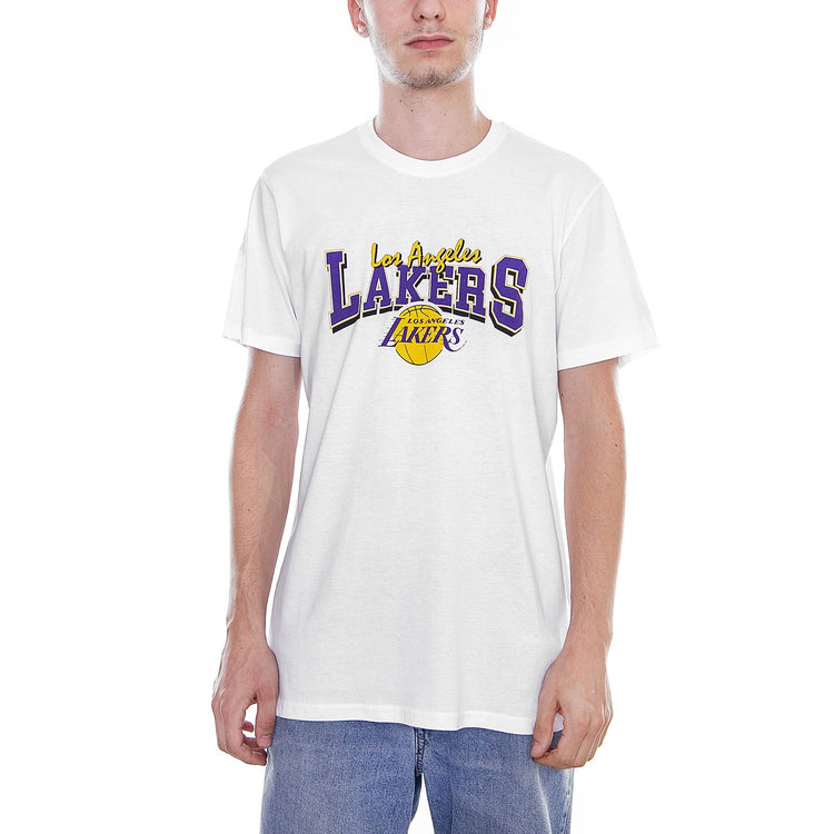 LOS ANGELES LAKERS NBA TEAM APPAREL TEE LOSLAK WHI 11604100  NEW ERA 