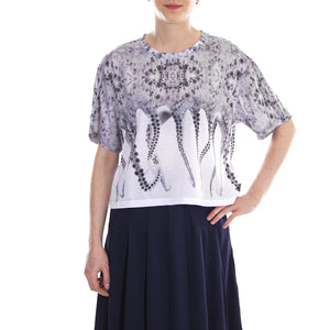 W-OCTOPUS CROPPED TEE W-Sublimated REALWHITE 18SOTS07W-REALWHITE-W  OCTOPUS 