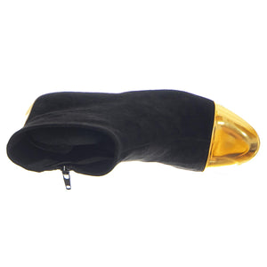 Towards Black Suede Gold - Stivaletti Donna Neri / Oro JCTOWARDS-BLK-SUE  JEFFREY CAMPBELL 