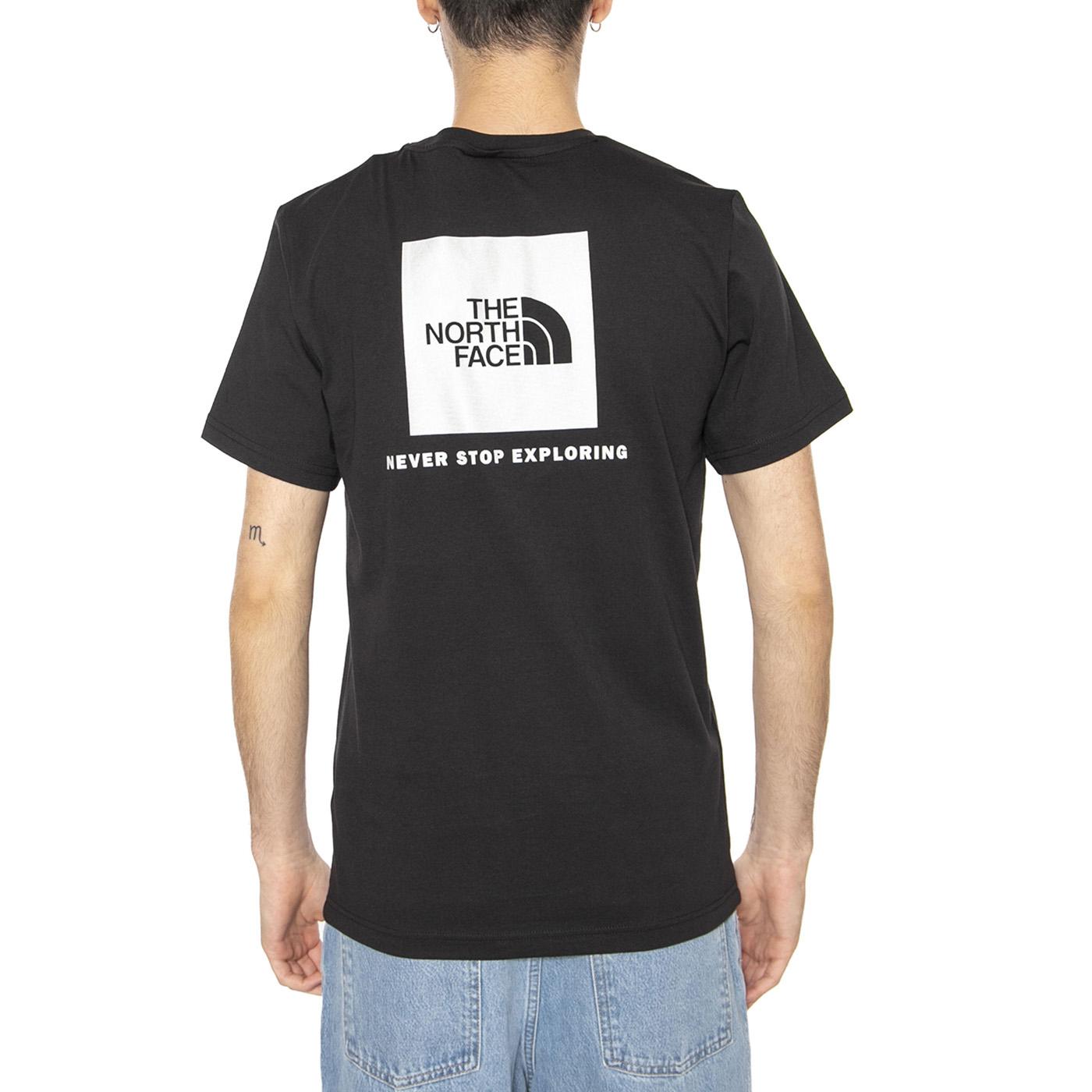 Men's S/S Reflective Box Nse Tee - Maglietta Girocollo Uomo Nera NF0A8C4VU1H1  THE NORTH FACE 
