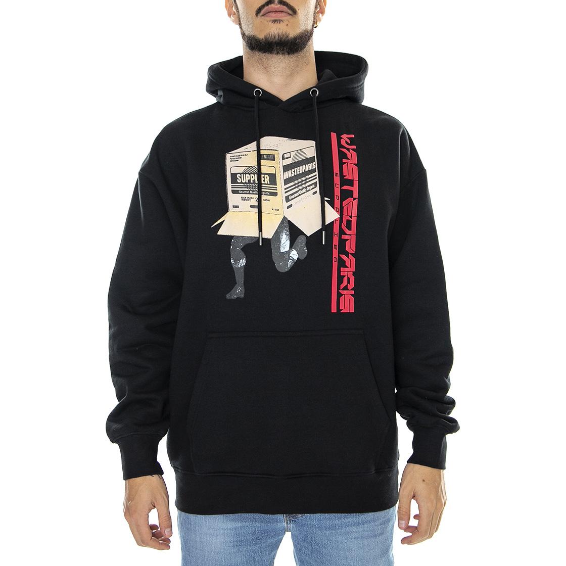  HOODIE CHILL HIDE BLACK  WASTED PARIS 