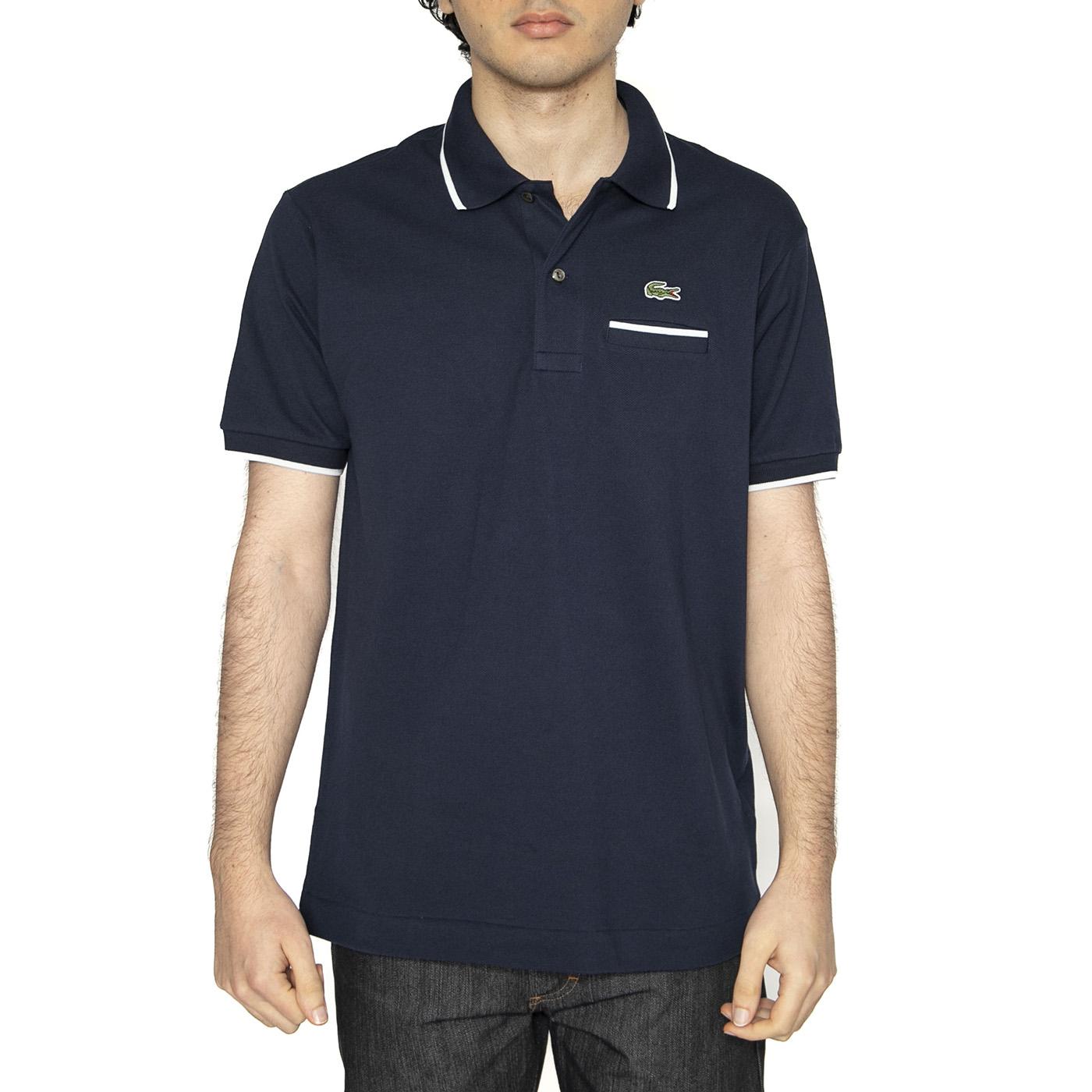 Maglietta M/C HHW Polo Shirt Blue - Polo Uomo Blu PH9838-HHW  LACOSTE 