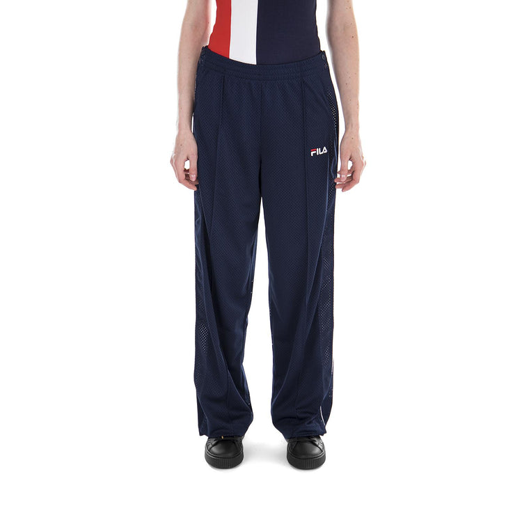 Neka Snap Side Flare Pant - Peacoat / White - Pantaloni Donna Blu 684309-A39  FILA 