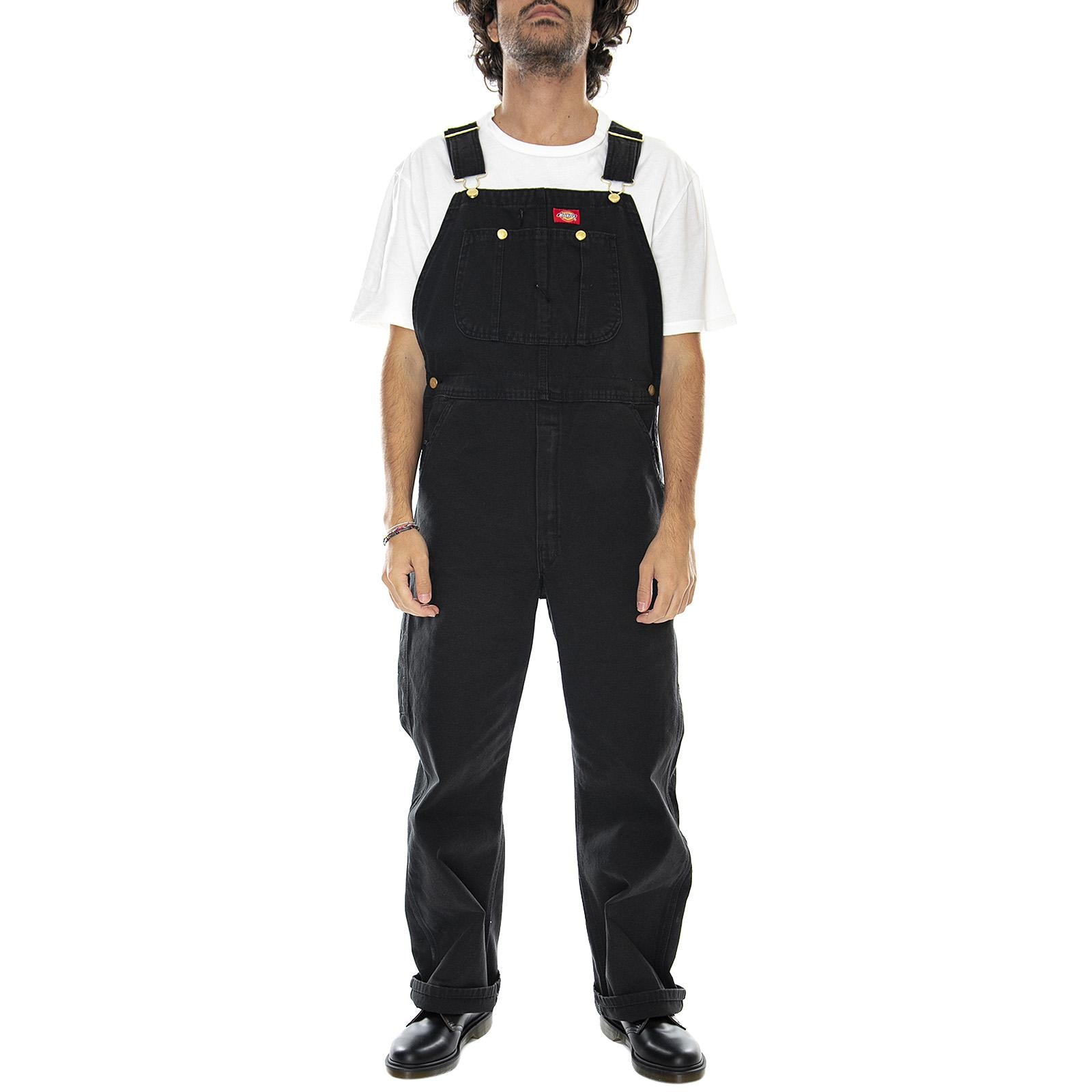 Bib Overall Black - Salopette Uomo Nera DK0DB100BLK1  DICKIES 
