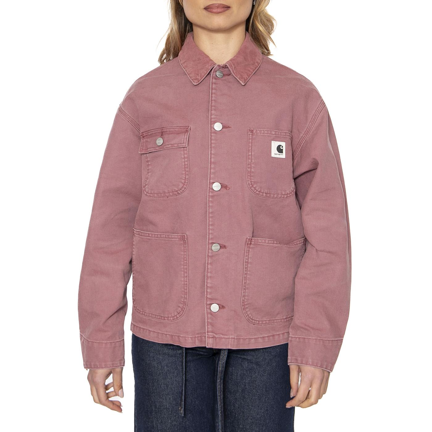 W' OG Michigan Coat Dusky Pink / Dusky Pink - Giacca Donna Viola I034843.2R74O  CARHARTT WIP 