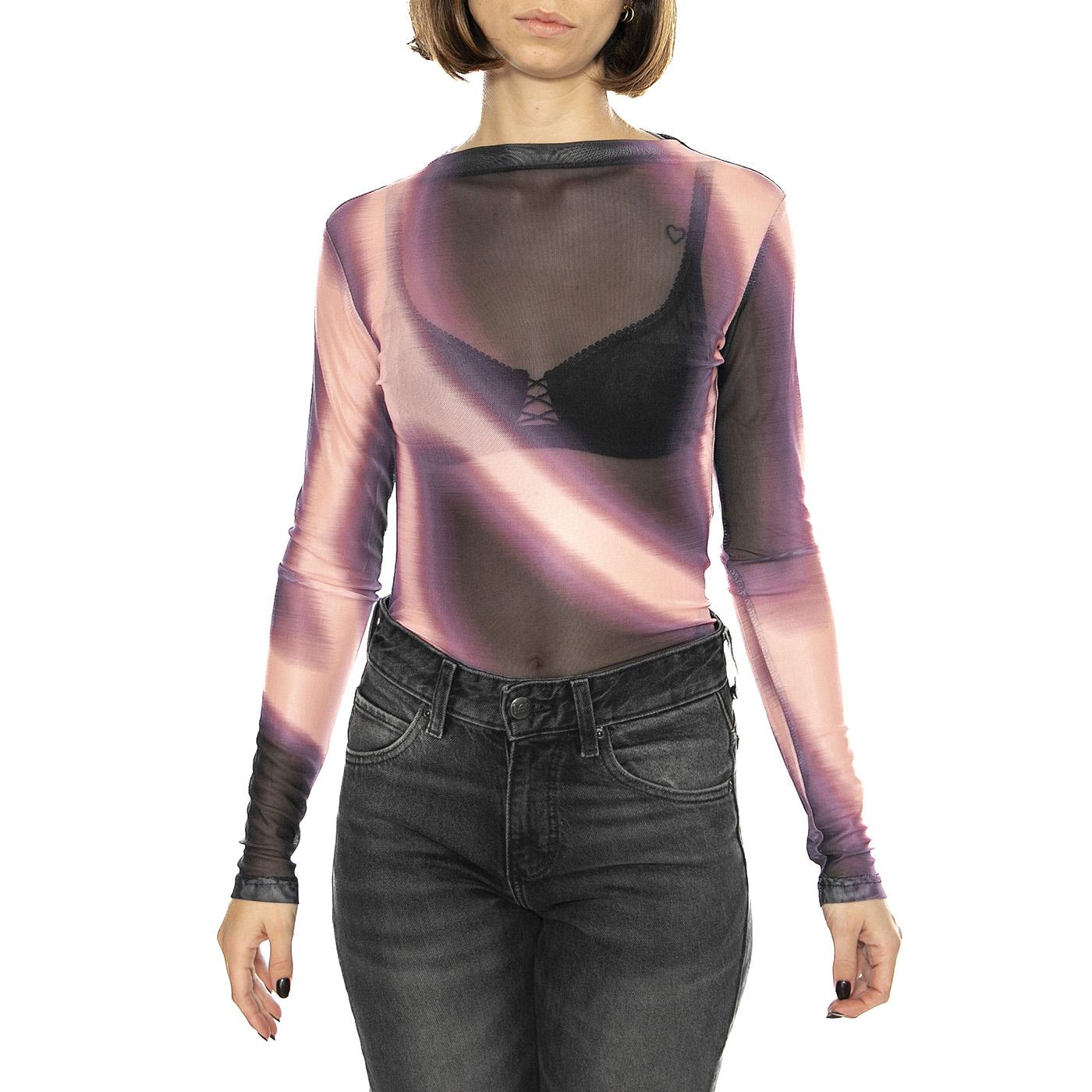 Top malla estampado Boreal - Top Donna Multicolore 43W/11203  WILD PONY 