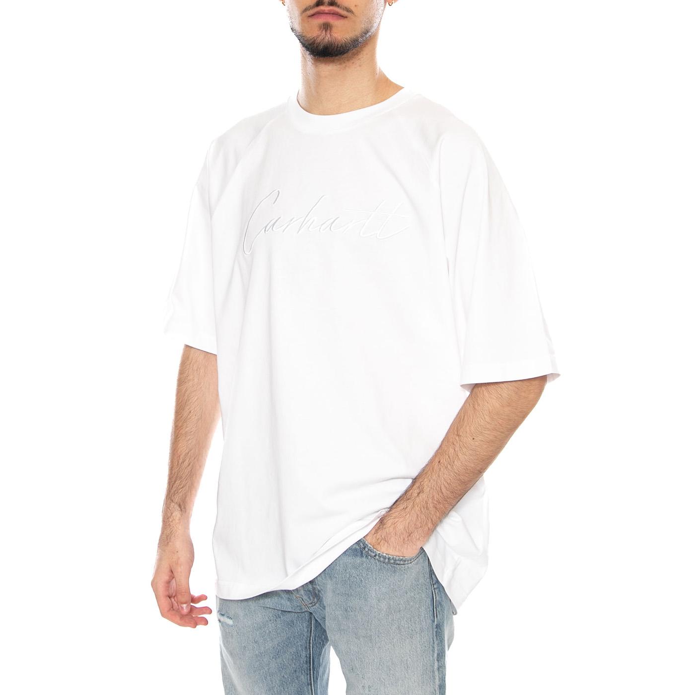 S/S Ray T-Shirt White - Maglietta Girocollo Uomo Bianca I035306.02XX . CARHARTT WIP 