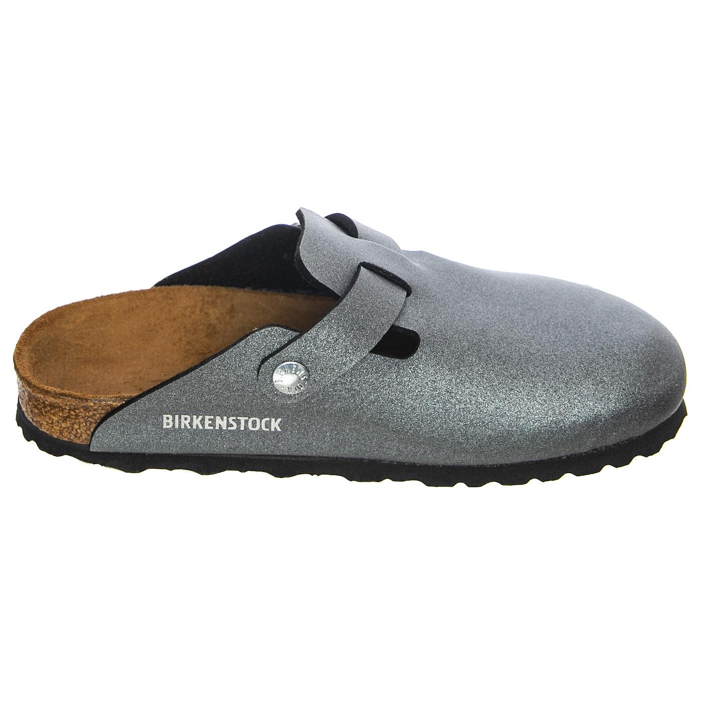 Boston Icy Metallic Anthracite - Sandali Donna Grigi - Calzata Stretta 1014291  BIRKENSTOCK 