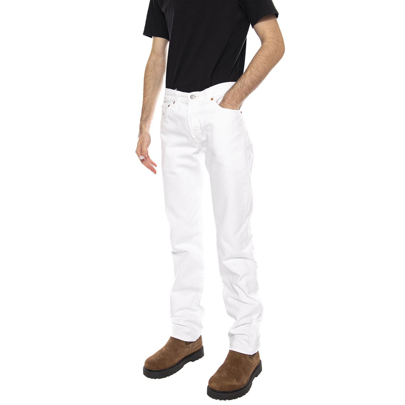 501® Levi's® Original - Chill White - Denim Jeans Uomo Bianchi 00501 3853 LEVIS 