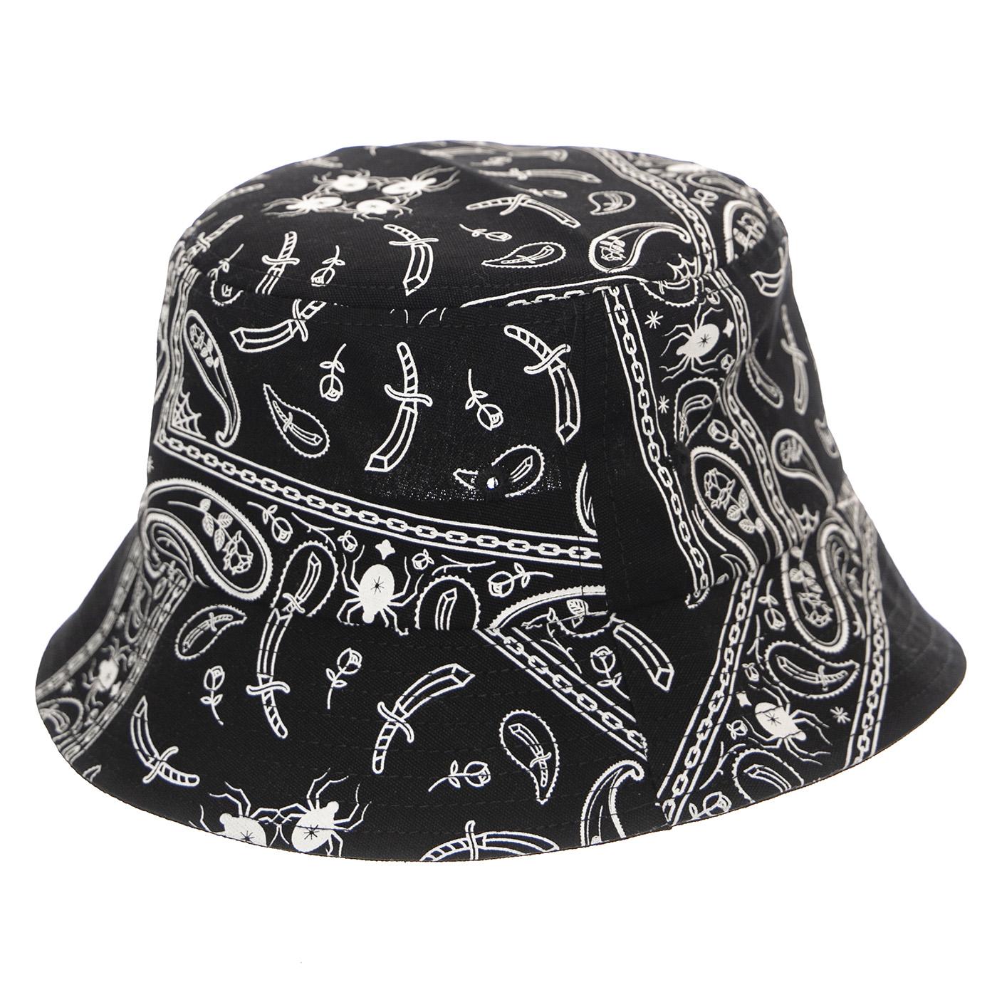 Bandana Bucket Black - Cappello da Pescatore Nero / Bianco SNP0036BLK  DOOMSDAY 