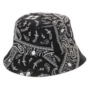 Bandana Bucket Black - Cappello da Pescatore Nero / Bianco SNP0036BLK  DOOMSDAY 