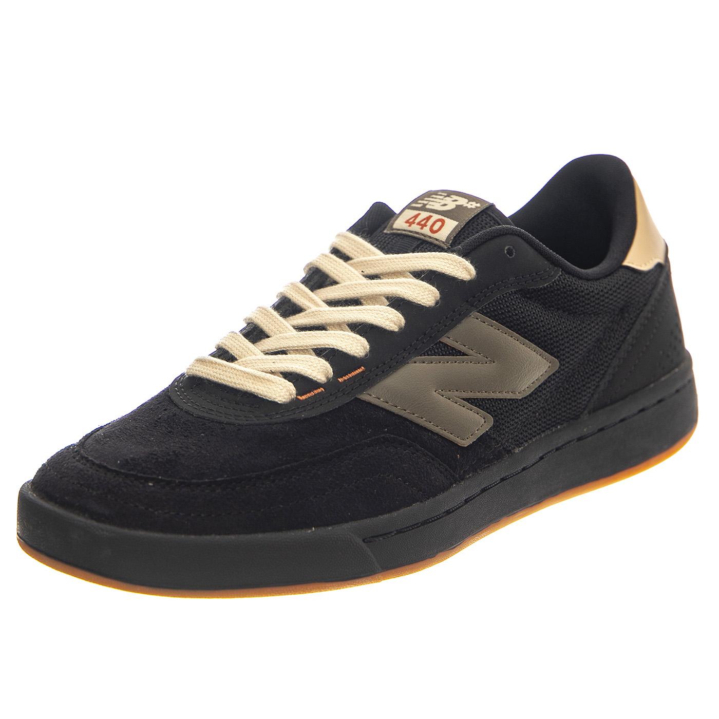 Numeric Skateboarding Black Leather / Textile - Scarpe Profilo Basso Uomo Nere NM440VBS  NEW BALANCE 