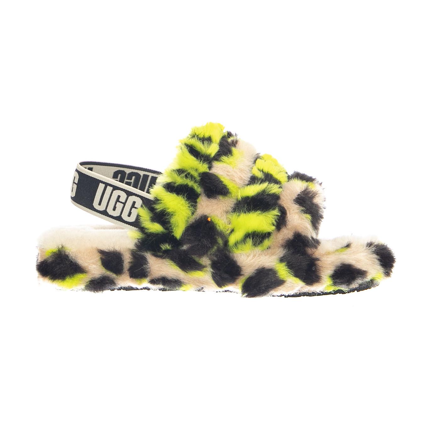 Fluff Yeah Animalia Key Lime K - Sandaletti Bambini Multicolore UGKFLYAKLM1124939K . UGG 