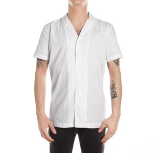LUCA SHIRT BLACK LINE WHITE 141310123-000  MINIMUM 