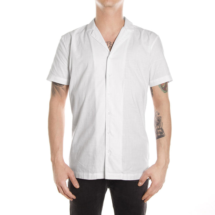 LUCA SHIRT BLACK LINE WHITE 141310123-000  MINIMUM 
